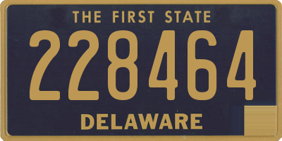 DE license plate 228464