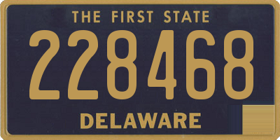 DE license plate 228468