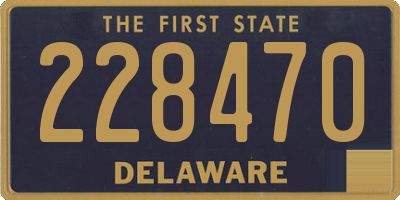 DE license plate 228470