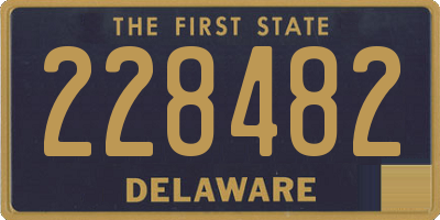 DE license plate 228482