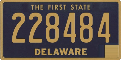 DE license plate 228484