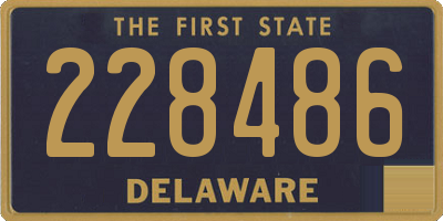 DE license plate 228486