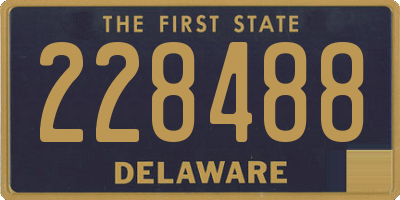 DE license plate 228488