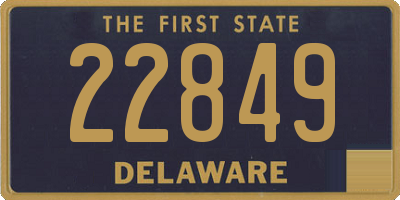 DE license plate 22849