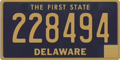 DE license plate 228494