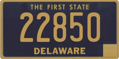 DE license plate 22850