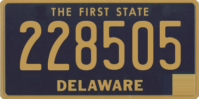 DE license plate 228505