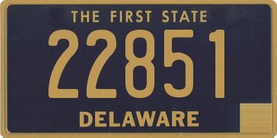 DE license plate 22851