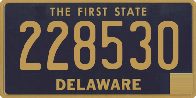 DE license plate 228530