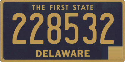 DE license plate 228532