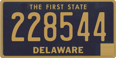 DE license plate 228544