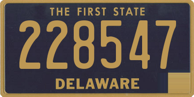 DE license plate 228547