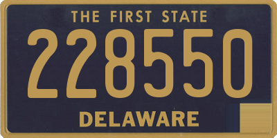 DE license plate 228550