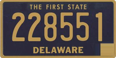 DE license plate 228551