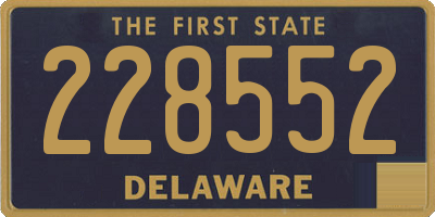 DE license plate 228552