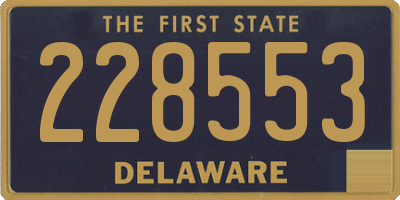 DE license plate 228553