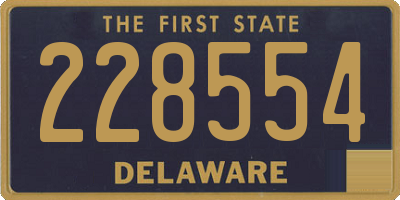 DE license plate 228554