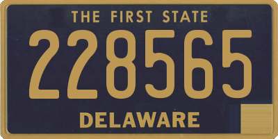 DE license plate 228565