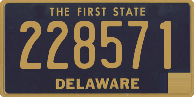 DE license plate 228571