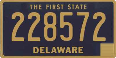 DE license plate 228572