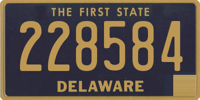 DE license plate 228584