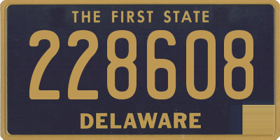 DE license plate 228608