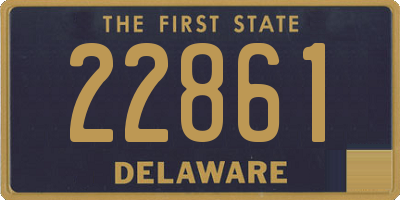 DE license plate 22861