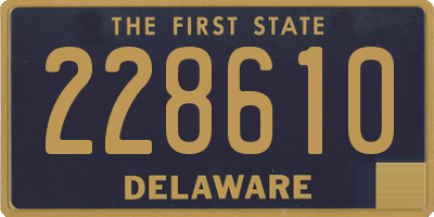 DE license plate 228610