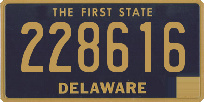 DE license plate 228616