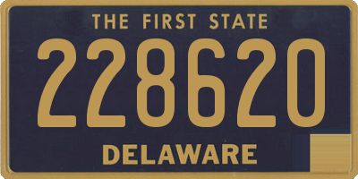 DE license plate 228620