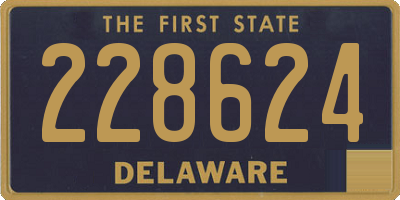 DE license plate 228624