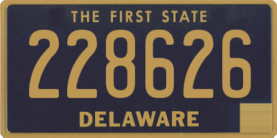 DE license plate 228626