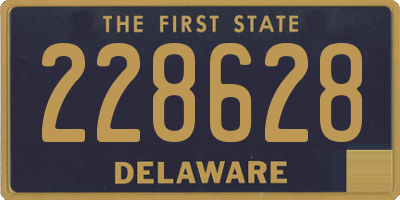 DE license plate 228628