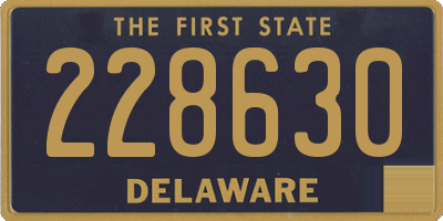 DE license plate 228630