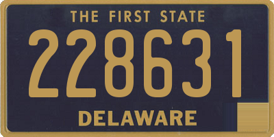 DE license plate 228631