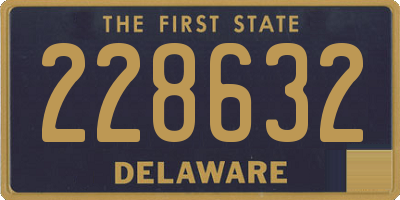 DE license plate 228632