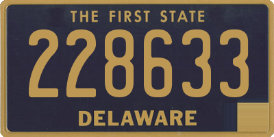 DE license plate 228633