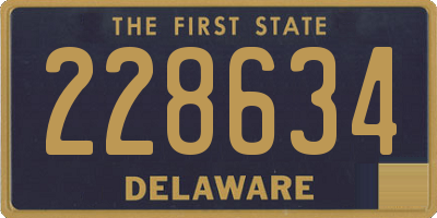 DE license plate 228634