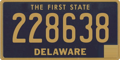 DE license plate 228638