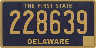 DE license plate 228639