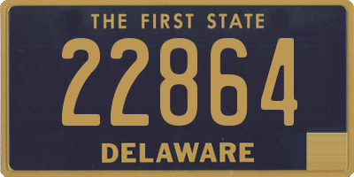 DE license plate 22864