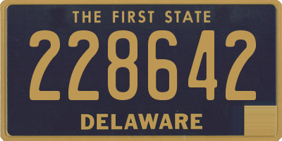 DE license plate 228642