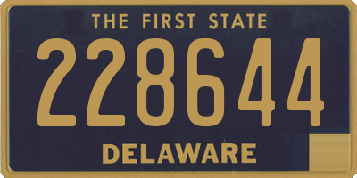 DE license plate 228644