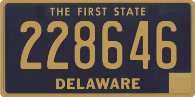 DE license plate 228646