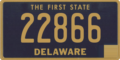 DE license plate 22866