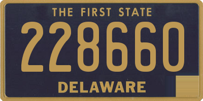 DE license plate 228660