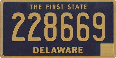 DE license plate 228669