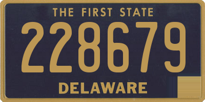 DE license plate 228679