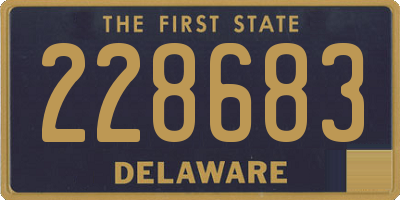 DE license plate 228683