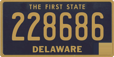 DE license plate 228686
